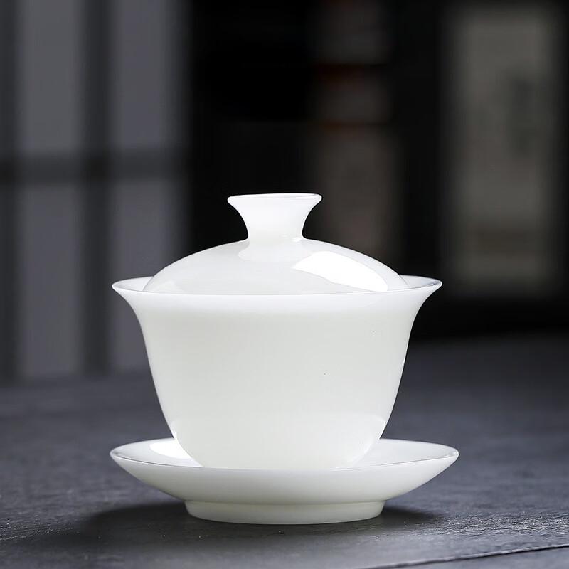 Ice Jade Ceramic Anti-Scald Gaiwan