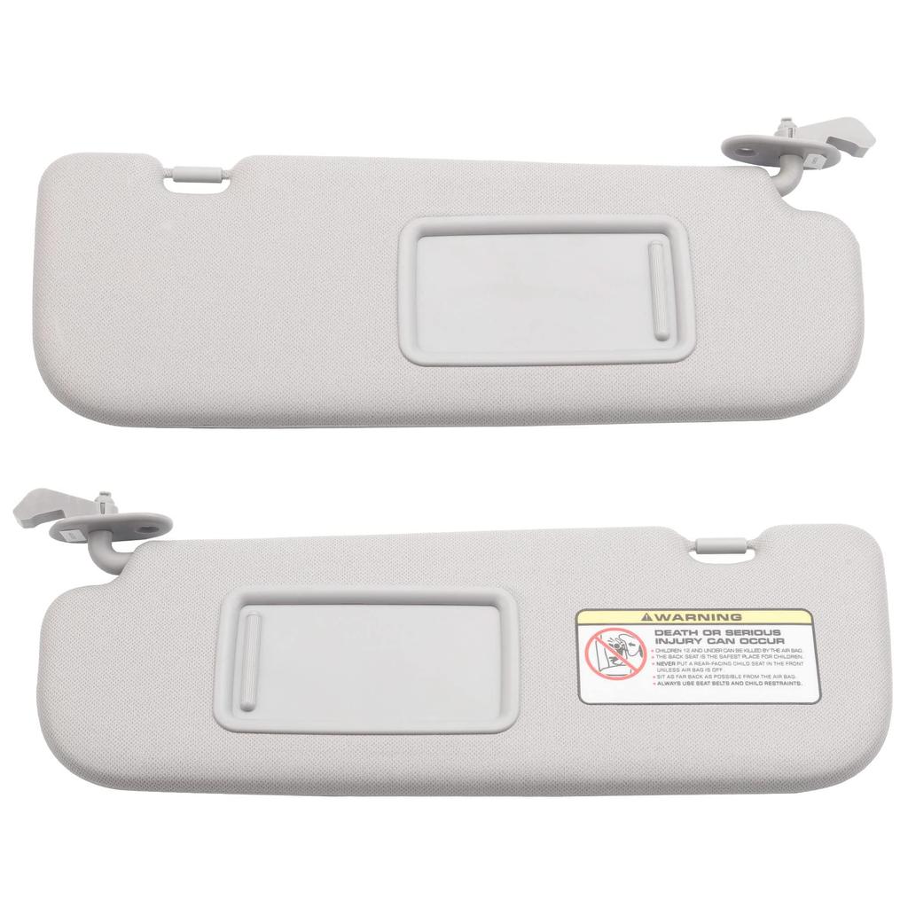 Grey Beige Left and Right Sun Visors For Hyundai Elantra 2011 2012 2013 2014 2015 Replacement #852103X000TX