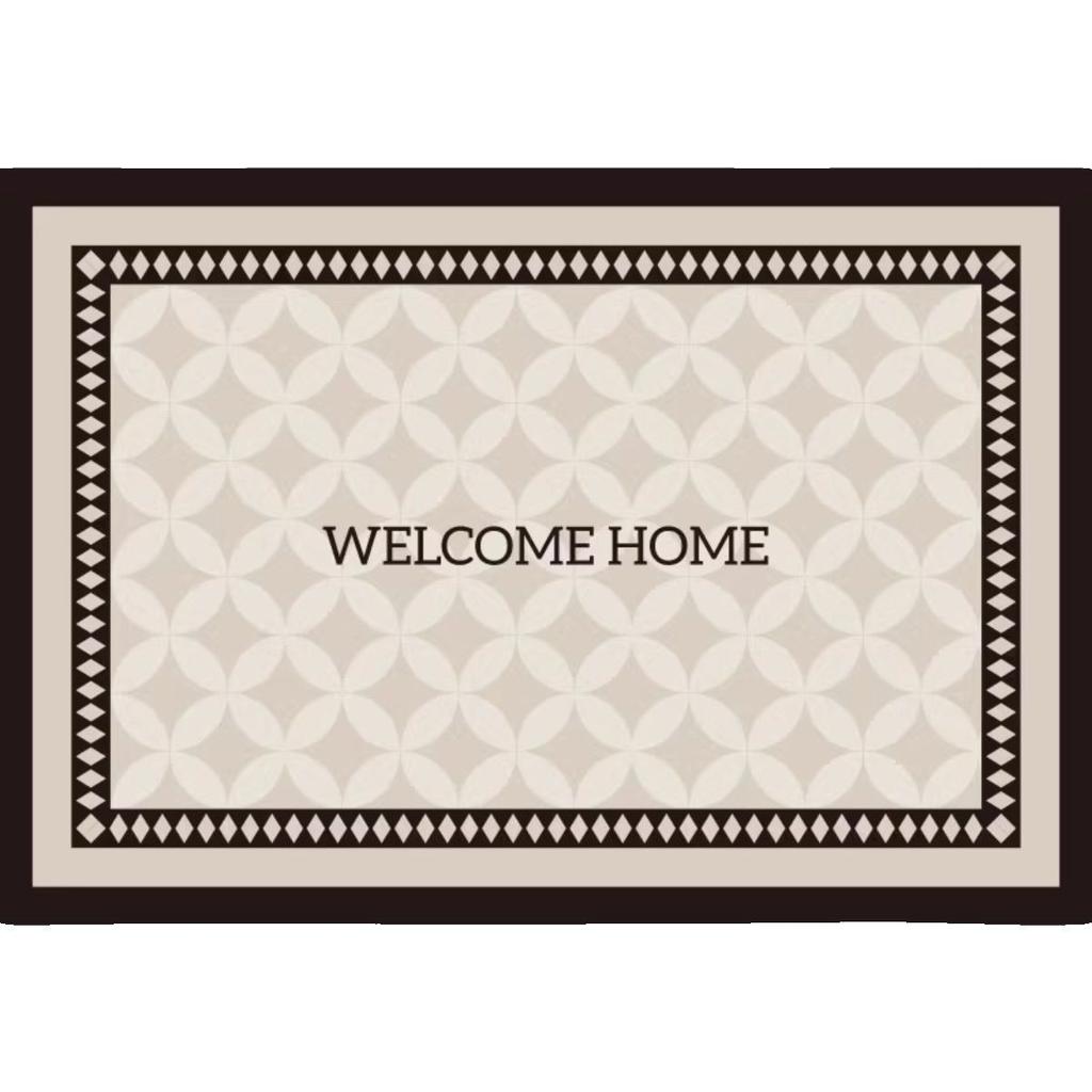 Simple Household Entry Door Floor Mat, Porch Mat, Advanced Sense, Dirt-Resistant Anti-Skid Ring, Velvet Can Be Cut Carpet