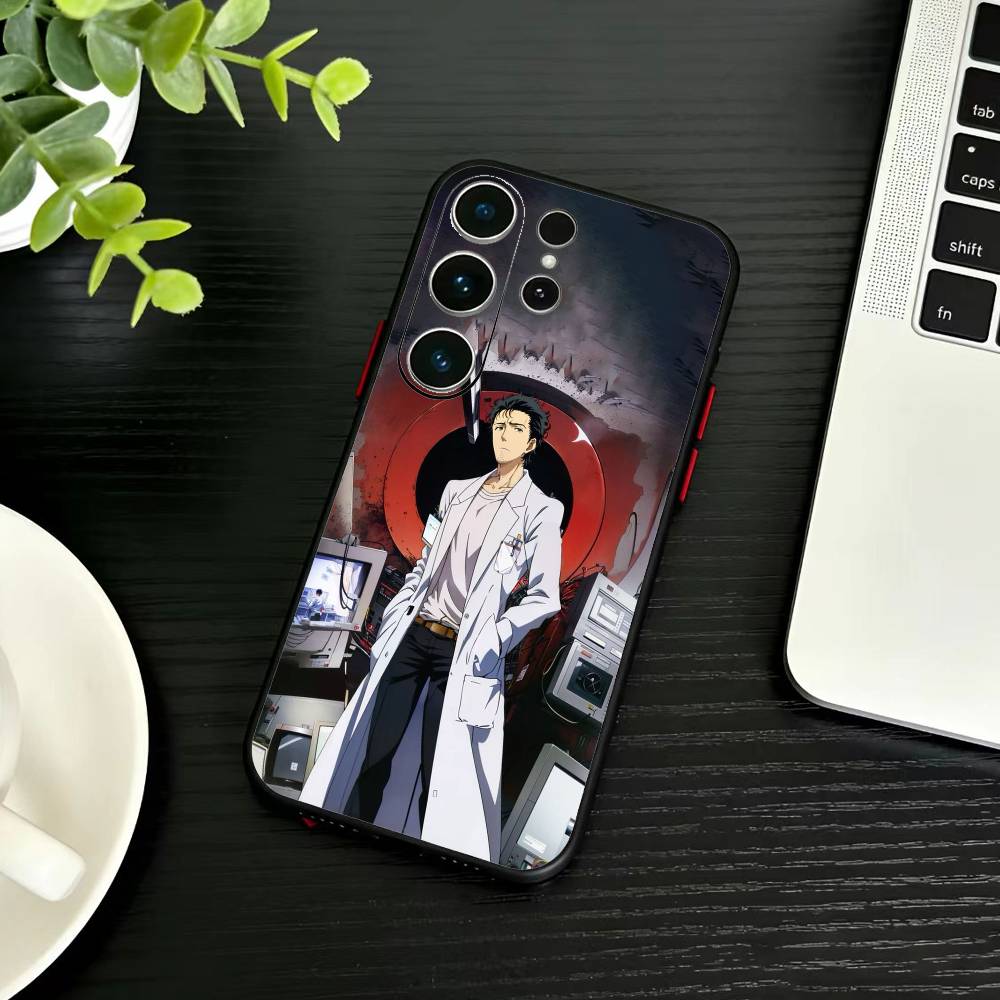 STEINS GATE F-Rintaro O-Okabe Phone Case For Samsung S26,S25,S24,S23,S22,S21,S20,S30,Ultra,Plus,Fe,Note,5G Black Cover