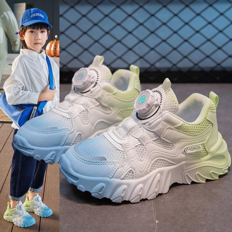 

Кроссовки для мальчиков и девочек с мягкой подошвой, износостойкие, с низким вырезом, с круглым носком, на пуговицах 37 зелёный