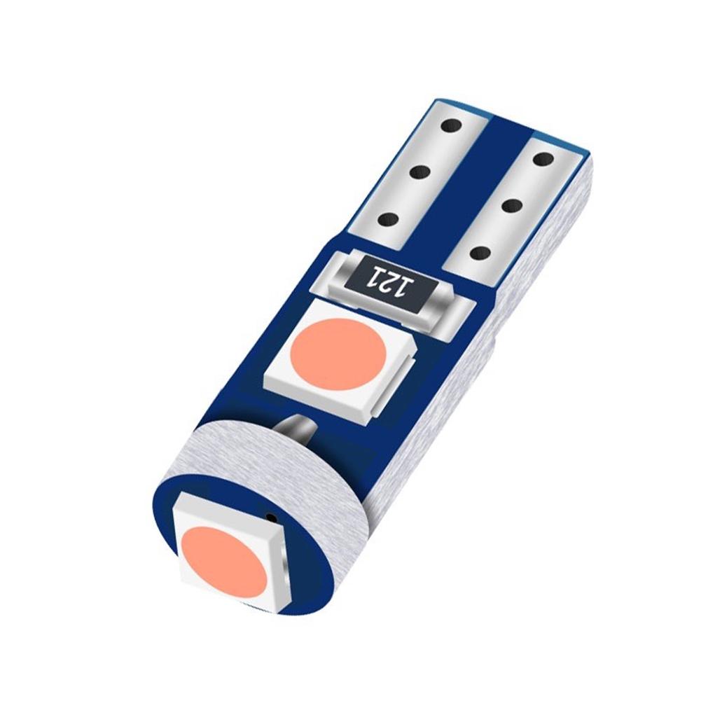 

For Car Dashboard Energy-efficient Car Light T5 3030-3SMD LED Light Dashboard Illumination Voltage 12 V Stylish Touch розовый