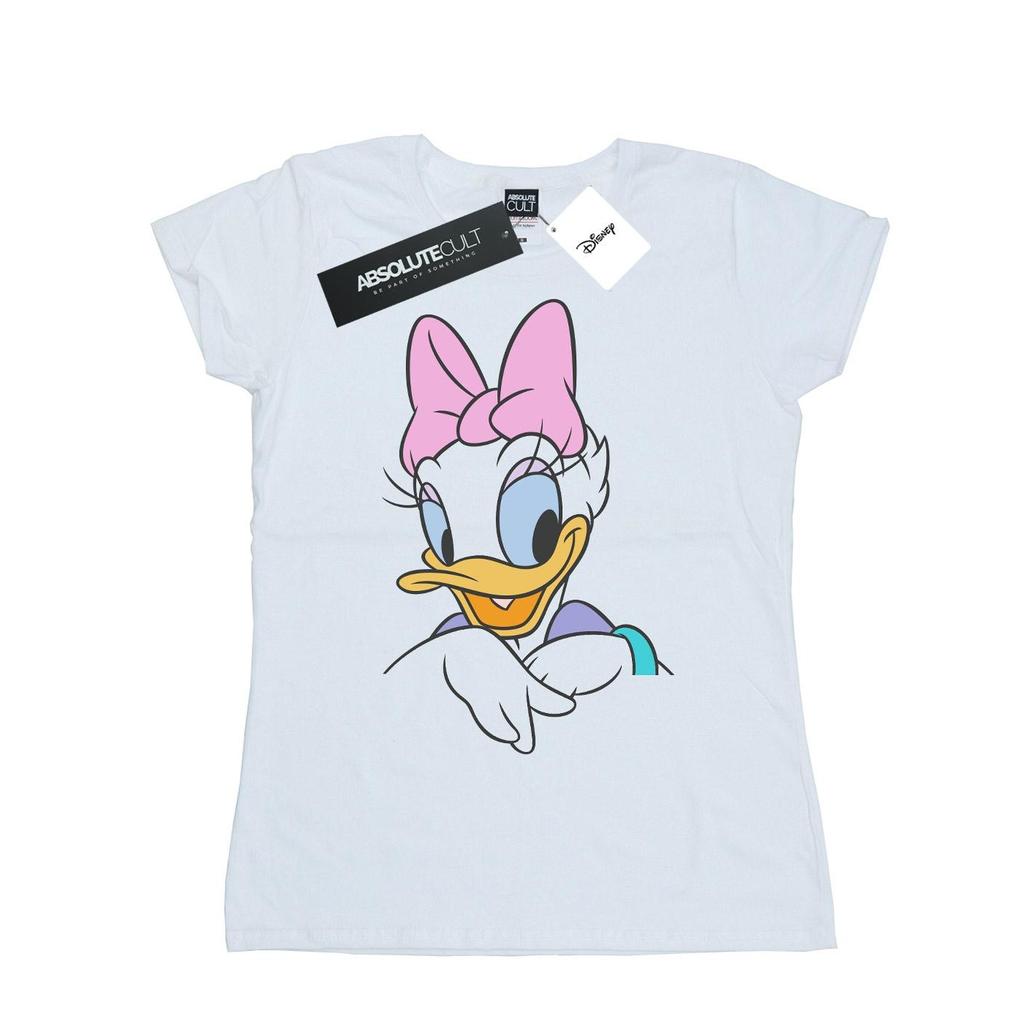Disney Dámské/Dámské bavlněné tričko Daisy Duck Big Portrait