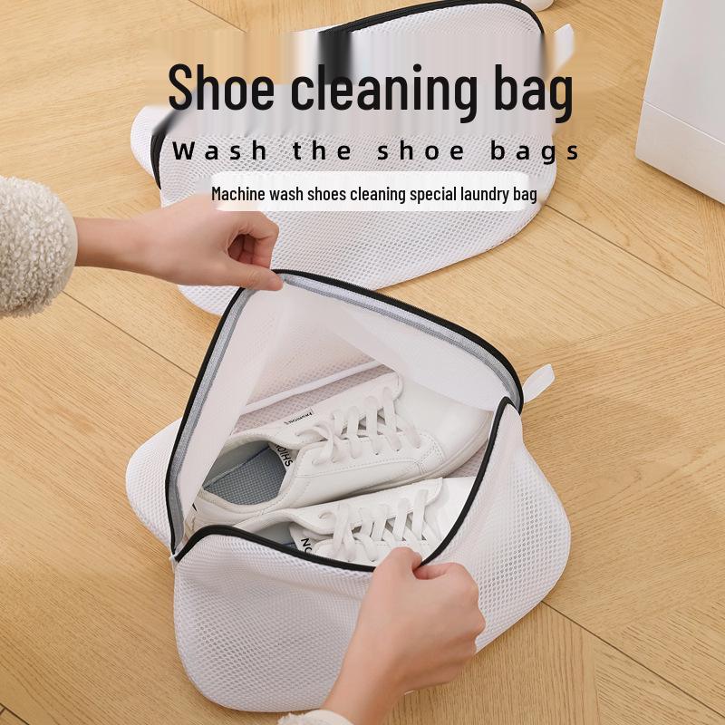 Shoe Protector Wash Bag - Zippered Large Size for Lazy Shoe Care