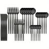Set di Posate da Tavola da 36 Pezzi - Posate da Cucina in Acciaio Inossidabile - Stoviglie Resistenti e Inossidabili per Cucina, Pranzo e Intrattenimento