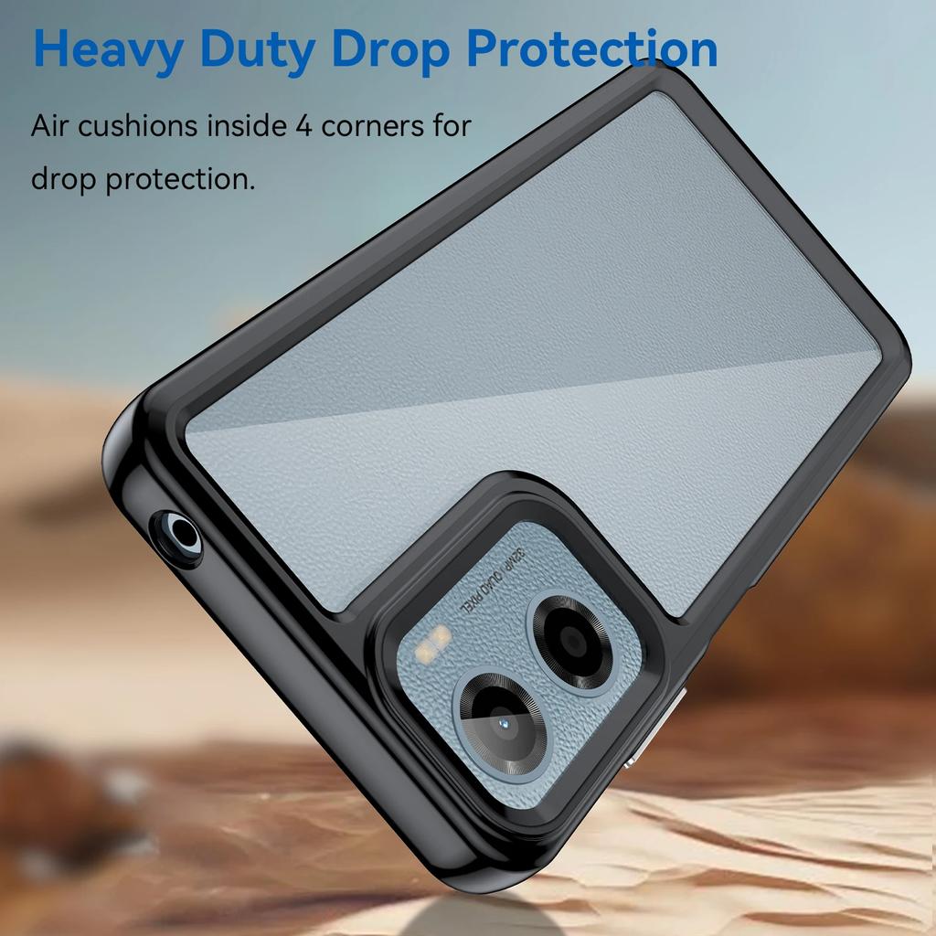 Transparent Colorful TPU Phone Case for Motorola Moto E15 G05 G15 G17 G67 Power G35 G55 G75 G85 5G Protective Cover Fundas Coque
