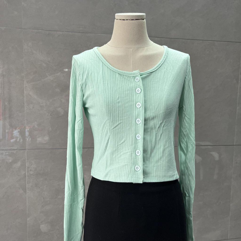 Women's Summer Ice Silk Knitted Crop Cardigan - Thin, Long-Sleeve, Sunscreen, Tight-Fit