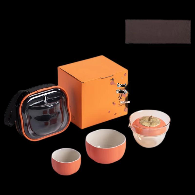Nanshan Xiansheng Portable Chinese Glass Travel Tea Set