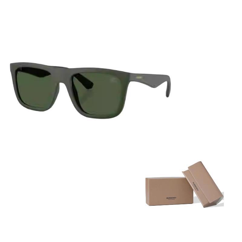 

Burberry Casual Fashion Avant-Garde Temples Solid Plate Frame Square Sunglasses Men s Green 55 зелёный