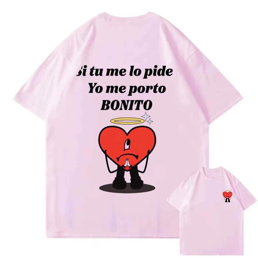 2026 Summer Fashion Trendy Tee Men Women Vintage Top Bad Bunny T-shirt For Men Women Debi Tirar Mas Fotos DTMF TOUR Cotton T Shirts Oversized Tops