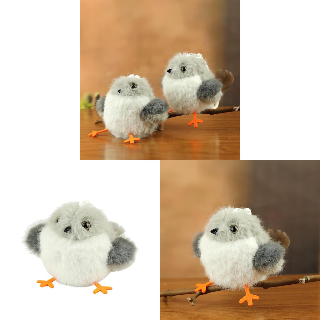 Plush Bird Keychain With Pp Cotton Filling For Kids And Adults