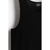 H M Metallic Sleeveless Top Regular Fit Black