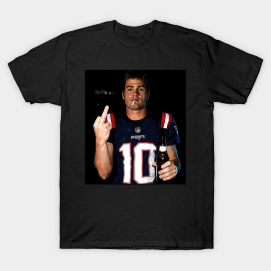 

Smoking Drake Maye Middle Finger Vintage T-shirt For Men Women 100% Cotton T Shirts Short Sleeve Tops 0202-3 - Men s Summer C... 5XL різнокольоровий
