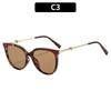 Oversized cat-eye heart-shaped glasses, retro street-style sunglasses, perfect for outdoor vacations and travel.