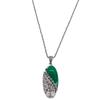 Jade Angel S925 Sterling Silver Chalcedony Cat's Eye Ethnic Retro Pendant Necklace