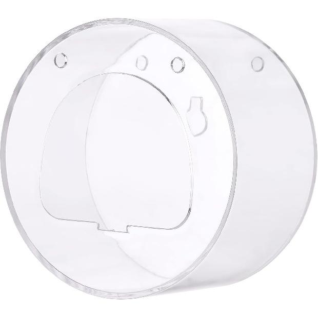 Clear Window Bird Feeder with Suction Cup Ing Chain and Standing Pole Transparent Round Outside Birdhouse for Close Up View Outdoors Wild Birds