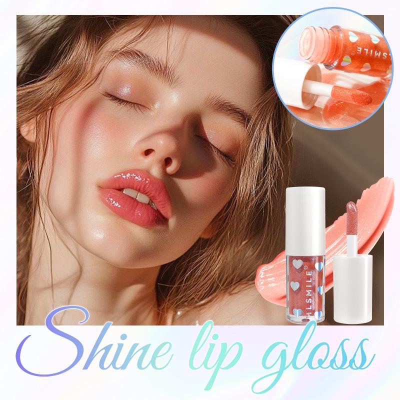 MLSMILE 6-Farben perlmuttfarbener Lipgloss: Langanhaltender, Feuchtigkeitsspendender, Leicht aufzutragender Flüssiglippenstift für Weihnachten.