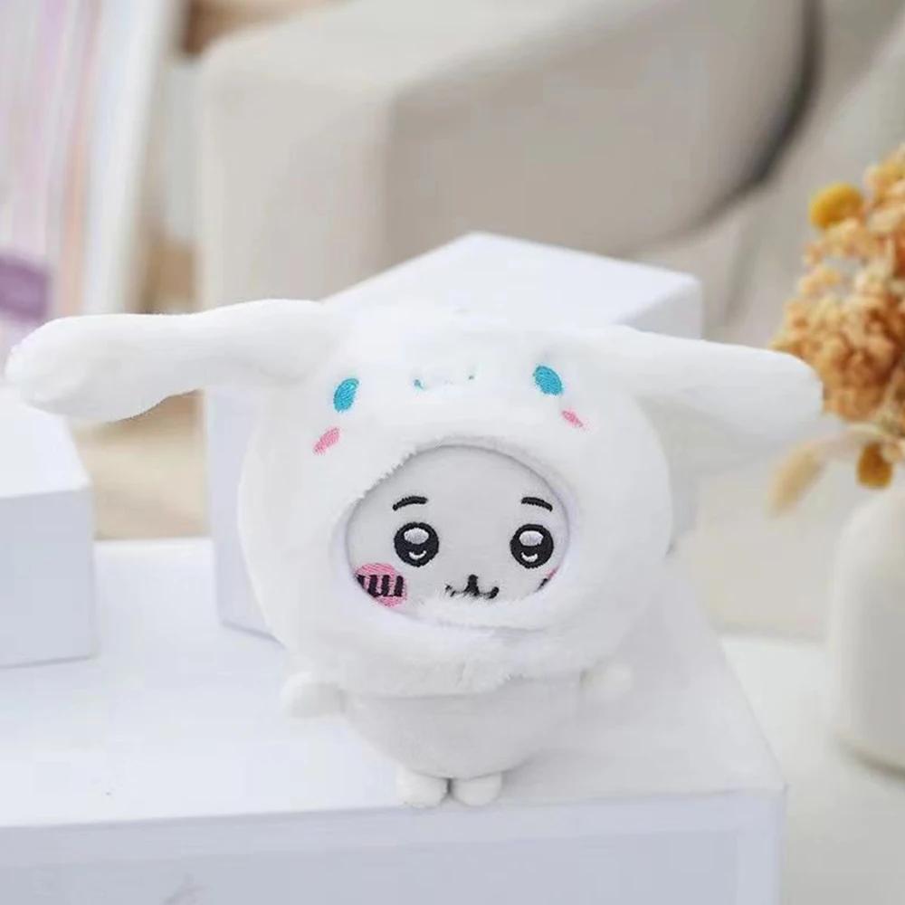 Cute Cross-Dressing Jiyi Plush Doll Jiyi Headgear Self-Deprecating Bear Keychain Bag Pendant Girl Gift