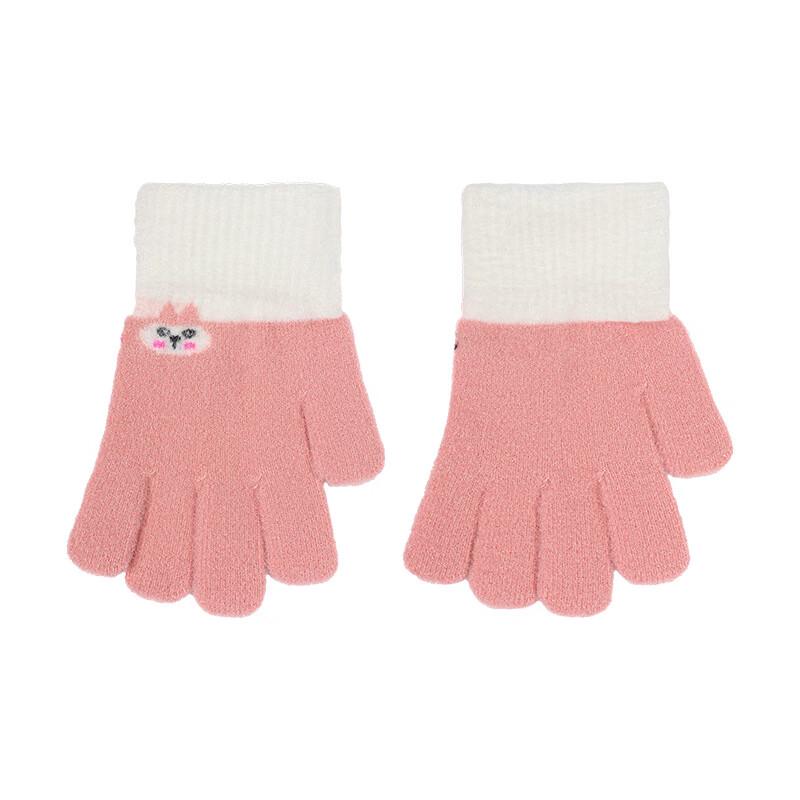 

Qudu Kids Winter Knitted Warm Finger Gloves (2 Pairs) One Size