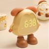 Despertador de Filhote de Grande Volume com Luz Despertador de Cabeceira Fofo Luz Noturna Infantil Para Estudantes