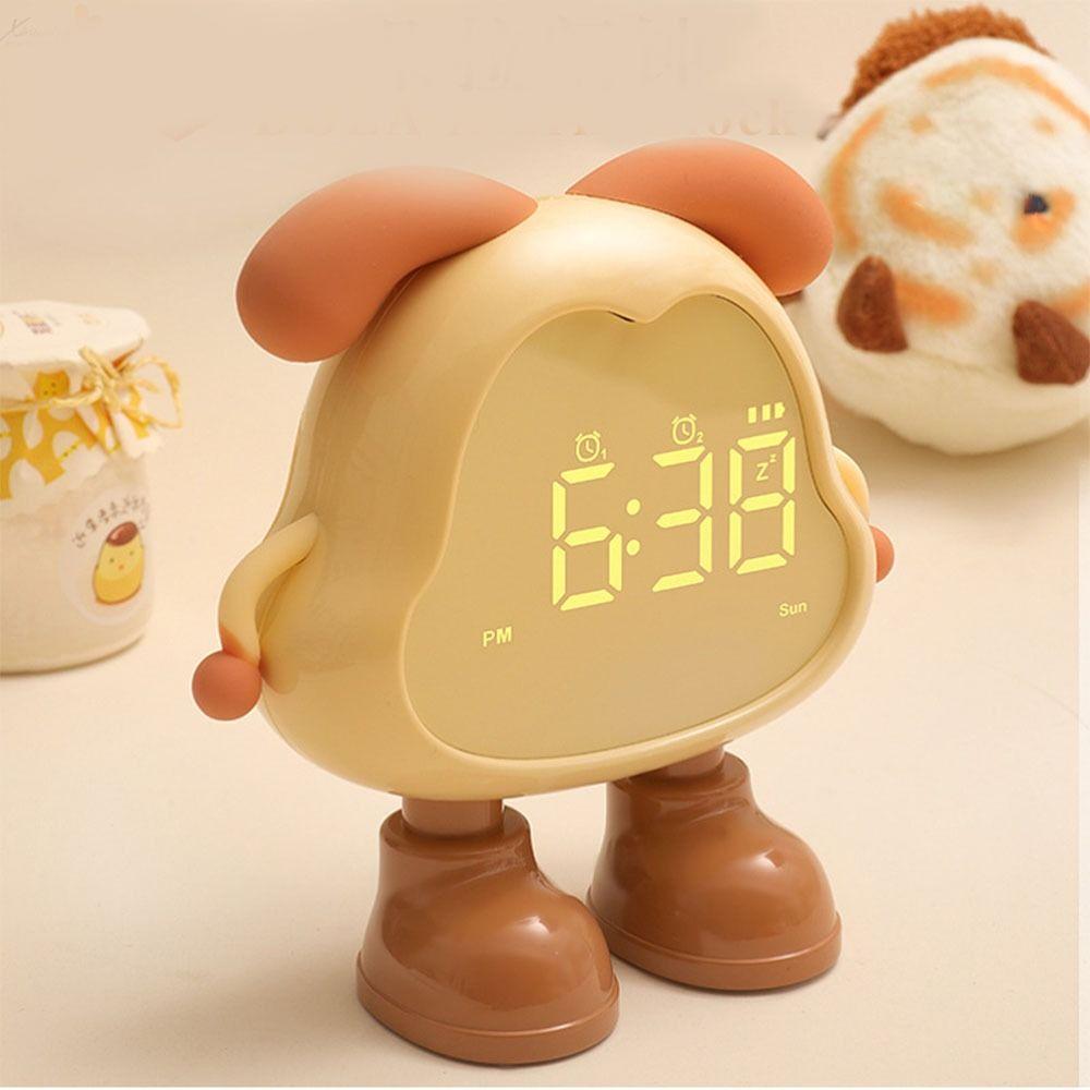 Despertador de Filhote de Grande Volume com Luz Despertador de Cabeceira Fofo Luz Noturna Infantil Para Estudantes