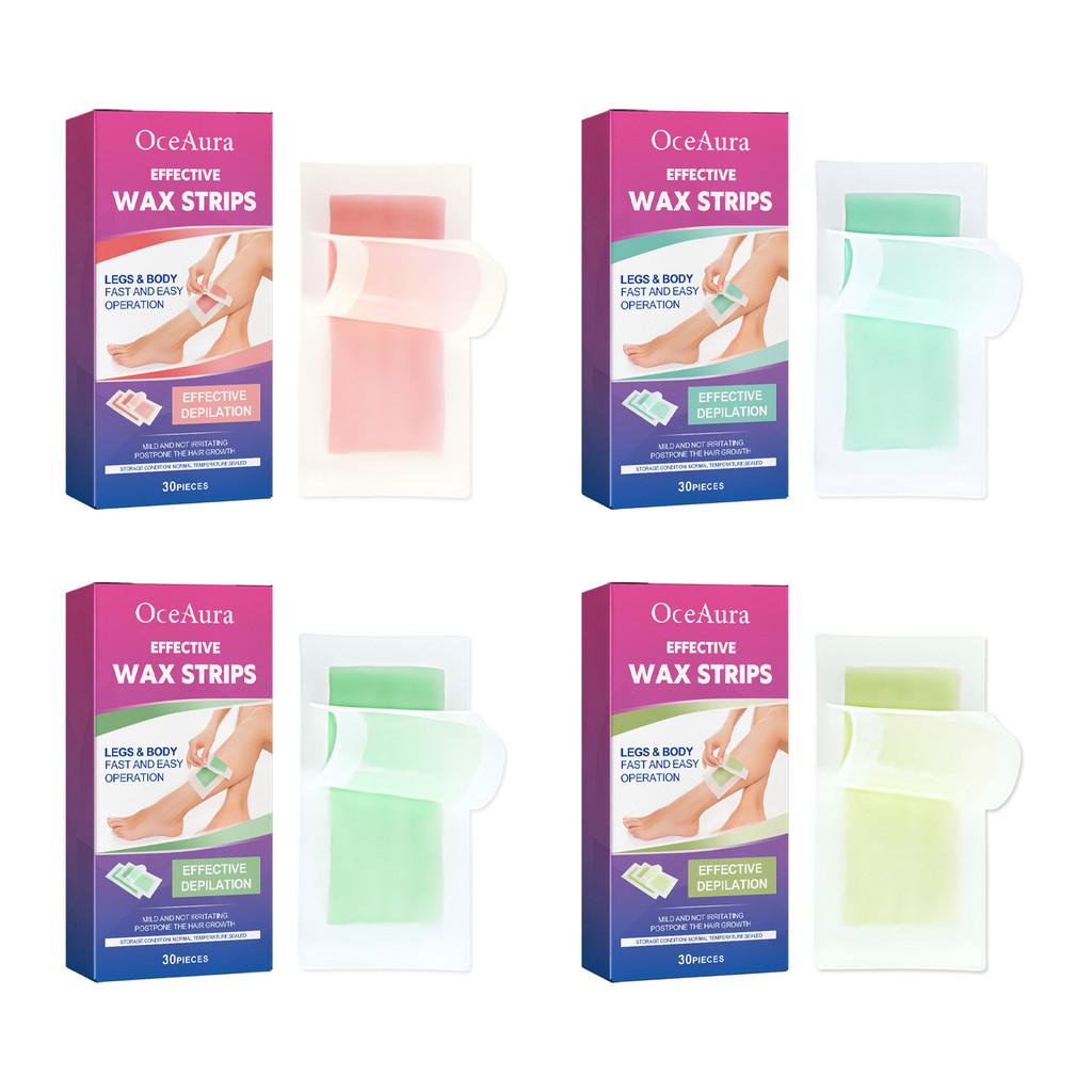 Oceaura Scented Wax Strips For Gentle And Nourishing Hair Removal With Smooth Skin Finish