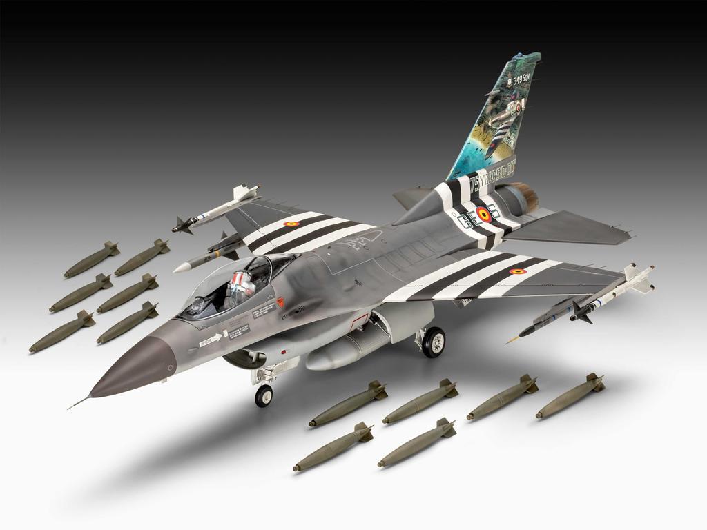 Revell 1/32 scale American F-16 Fighting Falcon 50th Anniversary Plastic Model Kit 03802