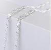 925 Silver Gold flat Clavicle chains Necklaces for Men Women wedding Jewelry Christmas gifts 40-75cm