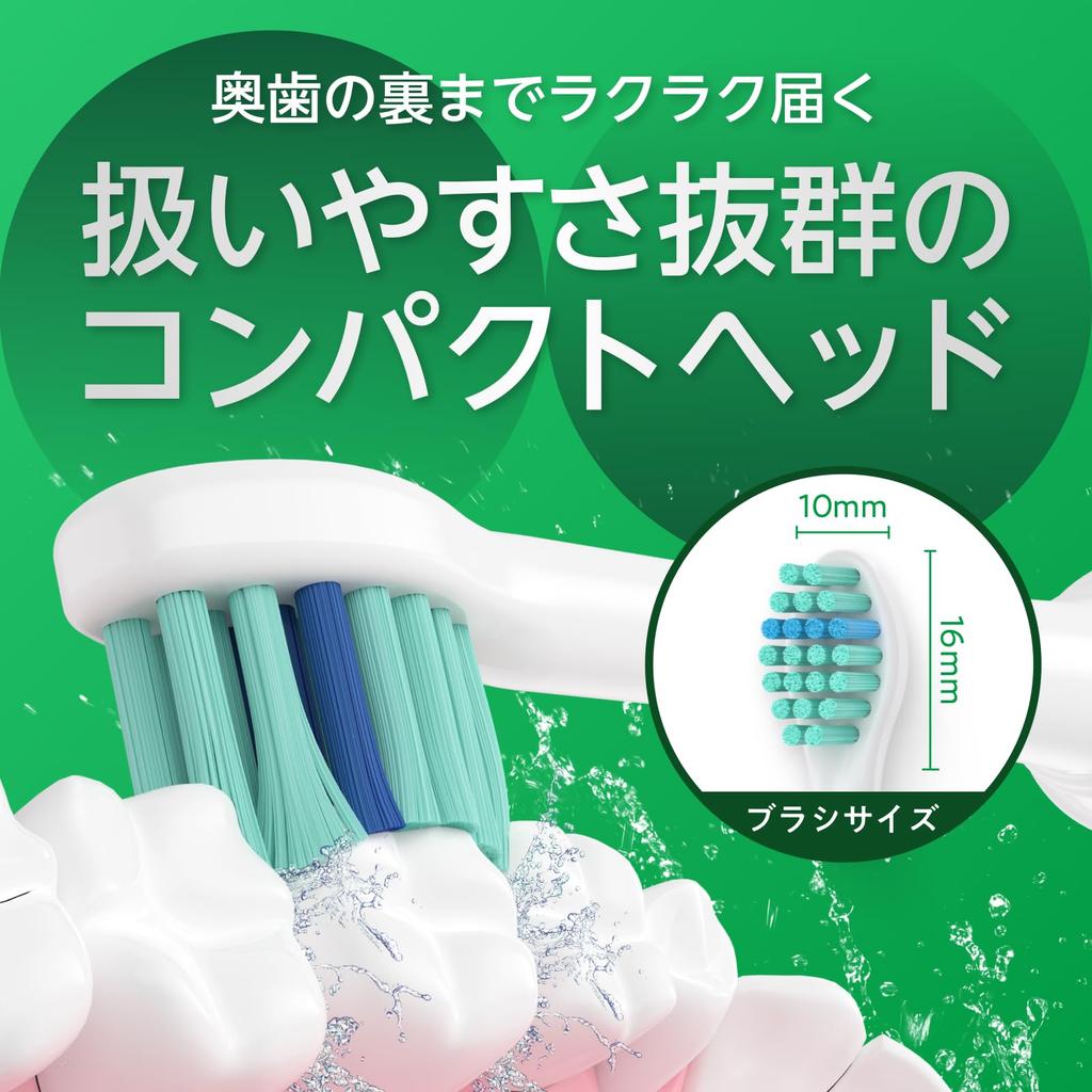 Now available at dental clinics in Brushmo Compatible Brushes for Philips Sonicare Electric Basic Mini Pack of 8 Tokyo Toothbrushes, Size,