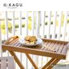 Takasho Garden Furniture Mariewood Tray Stand Natural Wood Eucalyptus MWF Foldable Durable Eucalyptus Wood MWF-29FS