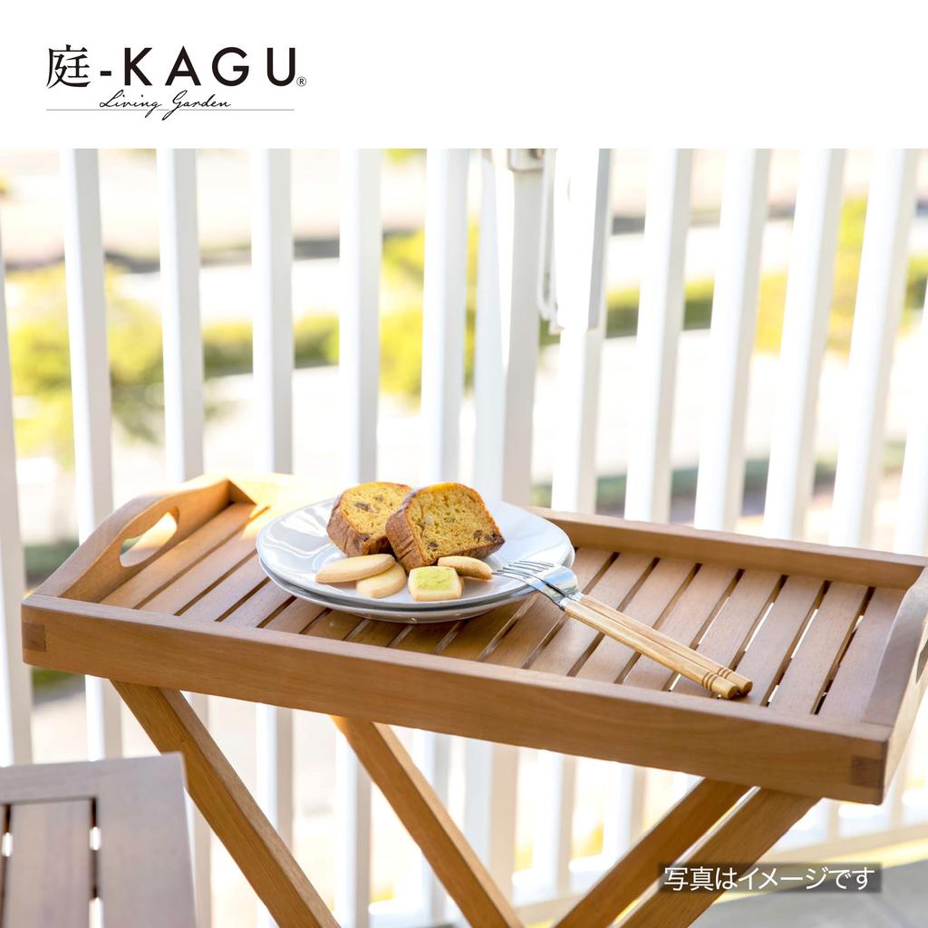 Takasho Garden Furniture Mariewood Tray Stand Natural Wood Eucalyptus MWF Foldable Durable Eucalyptus Wood MWF-29FS