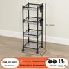 Multi-layer Bathroom Shelf with Wheels - Narrow Gap Storage Trolley