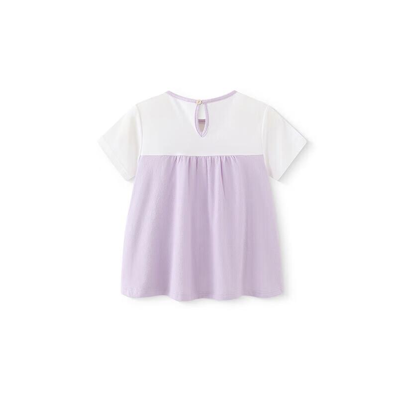 YEEHOO Girls' Breathable Short Sleeve Cotton Blend T-Shirt