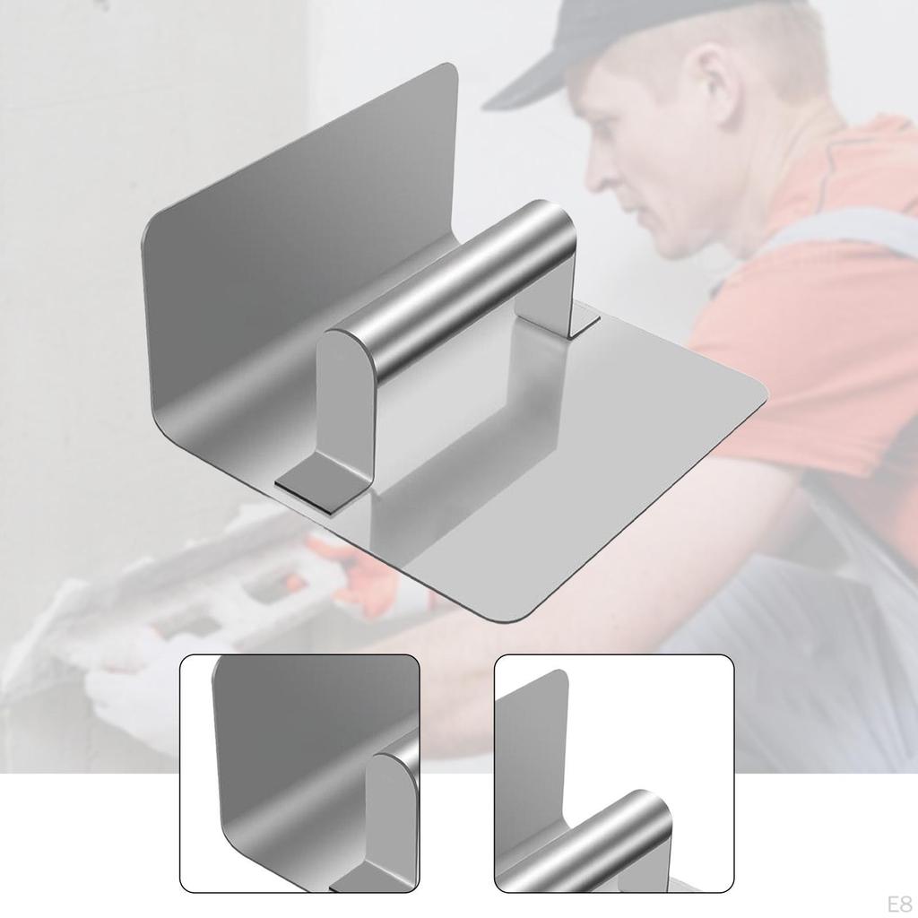 Angle Trowel Plaster Finishing Tool Stainless Steel Masonry with Comfortable Handle Suitable