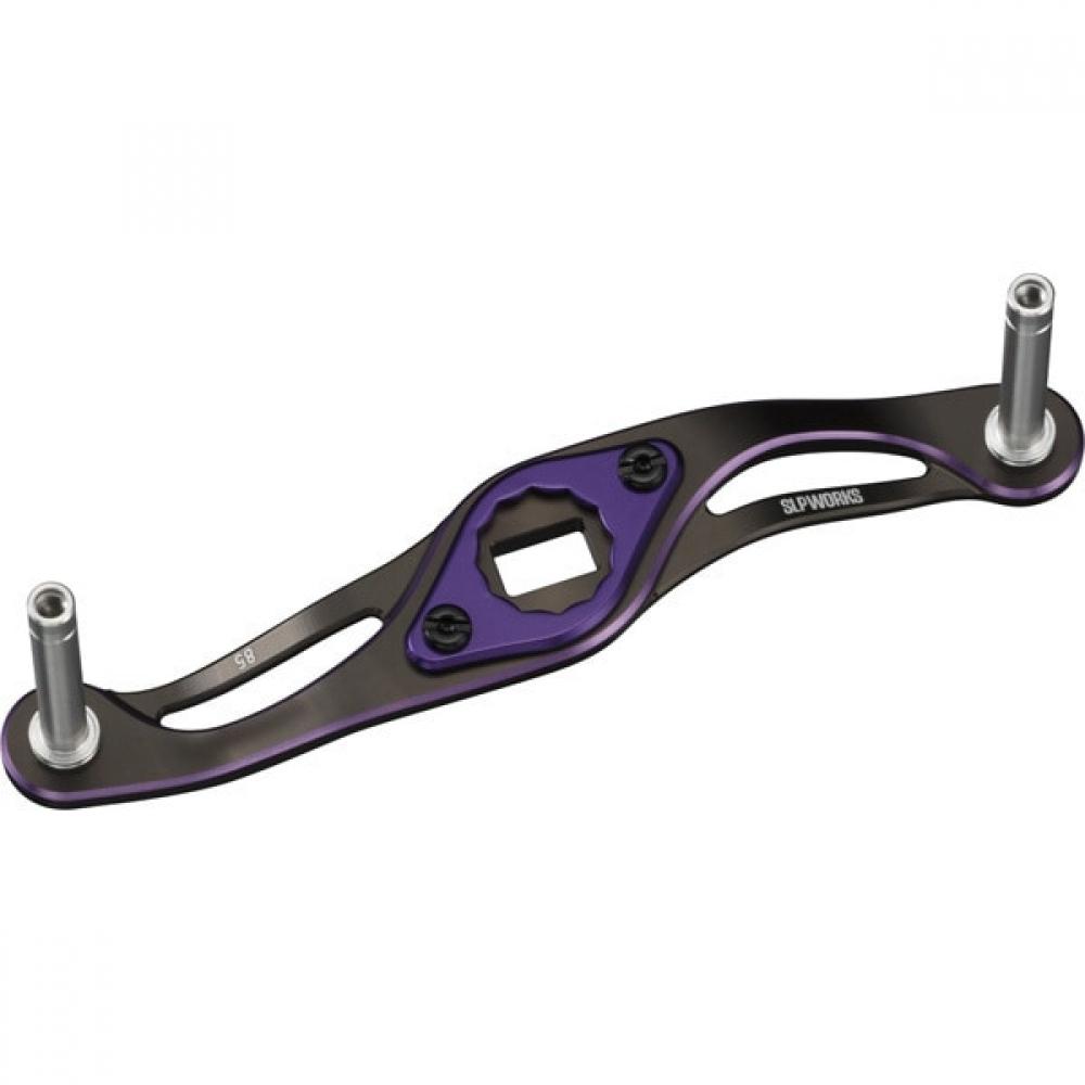 Slp Works Slpw 85mm Mc Crank Handle Black Purple Daiwa