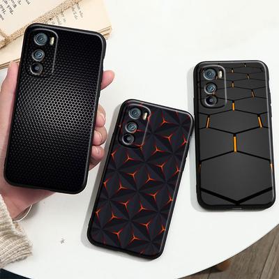 Husă din fibră cu structură de carbon pentru Motorola MOTO G9 G22 G30 Edge30 Pro E22 S E30 E40 Fusion Plus Lite Husă neagră pentru telefon