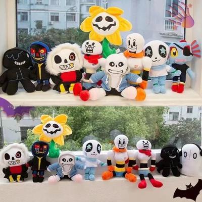 Pelúcia Anime Undertale Chara Frisk Sans Papyrus Bonecas de Pelúcia Ootopus Music Alphys Toriel Pelúcia Almofada Presente de Aniversário Natal