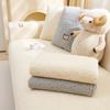 1pc Soft Plush Quilted Sofa Towel Winter Warm Thicken Non-slip Sofa Cover for Living Room Velvet Fleece Sectional Couch Cover
