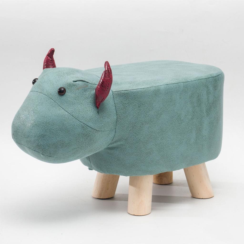 Creative Stool Children Nordic Style Porch Cartoon Shoe Changing Small Stool Living Room Wooden Animal Low Stool