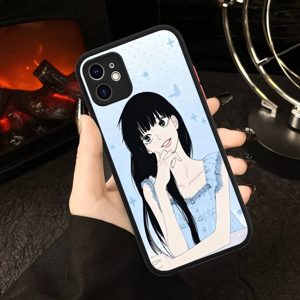 

K-Kimi Ni T-Todoke For IPhone 16 15 13 12 14 11 Pro Max X XS MAX Color Case Matte Silicone Phone Cover iphone 12