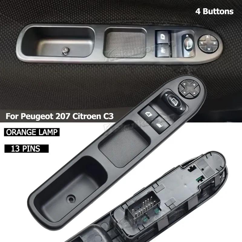 Elektrischer Hauptschalter Fensterheber Schalter 6554.QC Für Peugeot 207 Citroen C3 Picasso 2007-2014