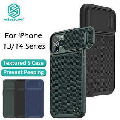 For iPhone13 Pro Max Case NILLKIN Textured Nylon Fiber Sliding Camera Protect Cover For iPhone 14 13 Pro Max Plus