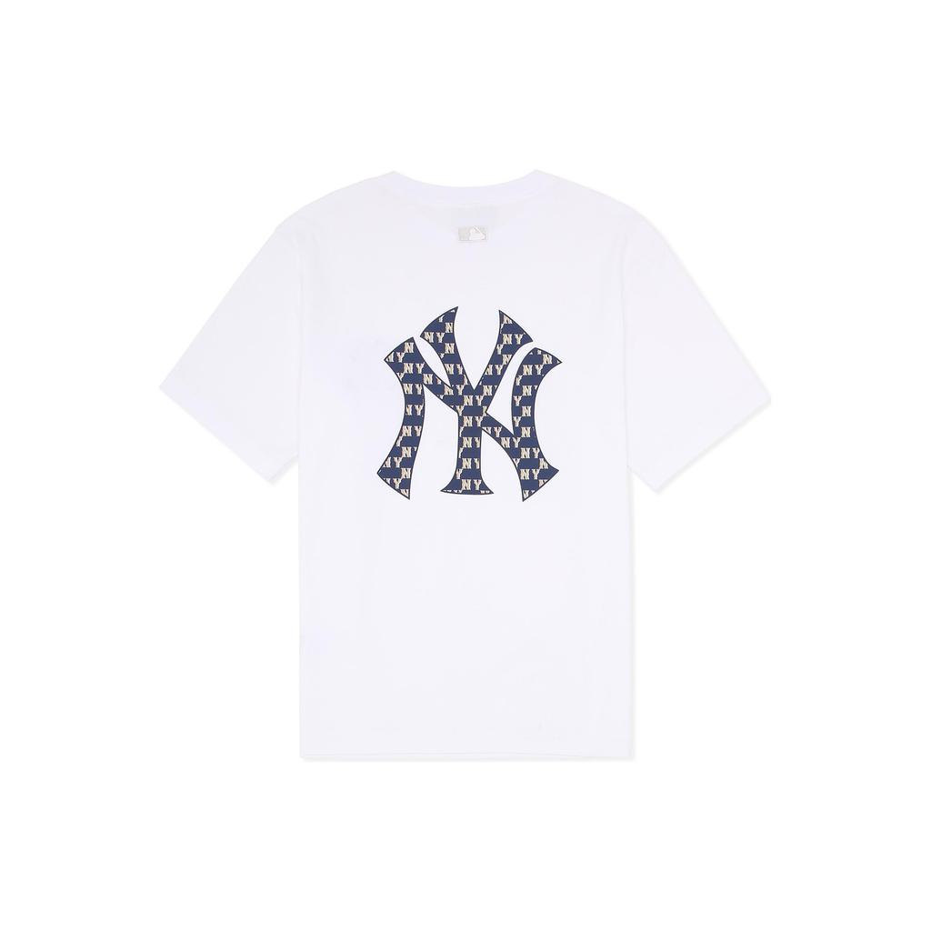 MLB New York Yankees T Shirts Unisex White Crew Neck Moderate Straight Fit 3ATSM0233-50WHS