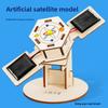 Simulated Wooden Artificial Satellite Assembly Model Children Puzzle Toy Set For Kids Learning
