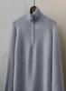 Sueeya Knit Ribbed Long Knit High Long Solid Perfect for Commuting or Night Out Women's Dress, Tunic, Half-Zip Collar, 2-Way, Neck, Sleeves, Warm,