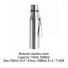 Water Bottle Portable Leak-Proof Safe 750/1000ml Stainless Steel Water Bottle for Household