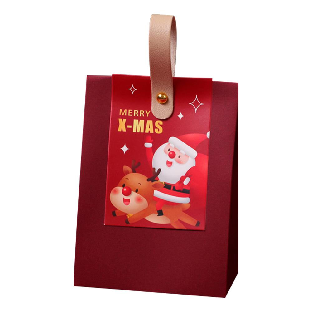 1pc Christmas Gift Boxe Santa Claus Candy Dragee Box Gift Packaging New 2024 Year Packaging Box V9S6