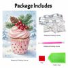 Christmas Pearl Painting Kit Handmade DIY Home Decoration Painting for Cupcake Pinecone Holly Berry Winter Holiday Art Craft