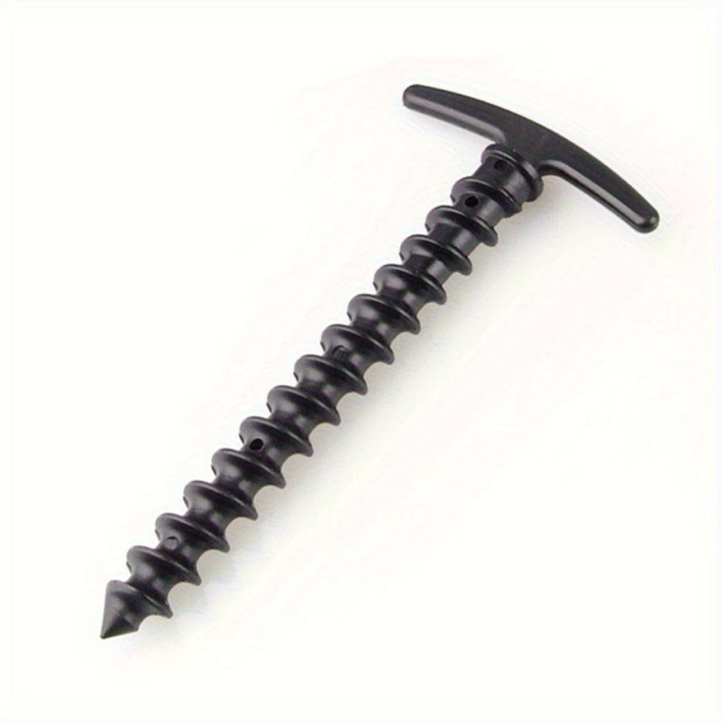 

5/10 шт. нейлоновые пластиковые шурупы, спиральные сваи для палатки, уличный туризм, кемпинг, солнцезащитный козырек, дорожная сумка, аксессуары для навеса и навеса 10pcs чёрный