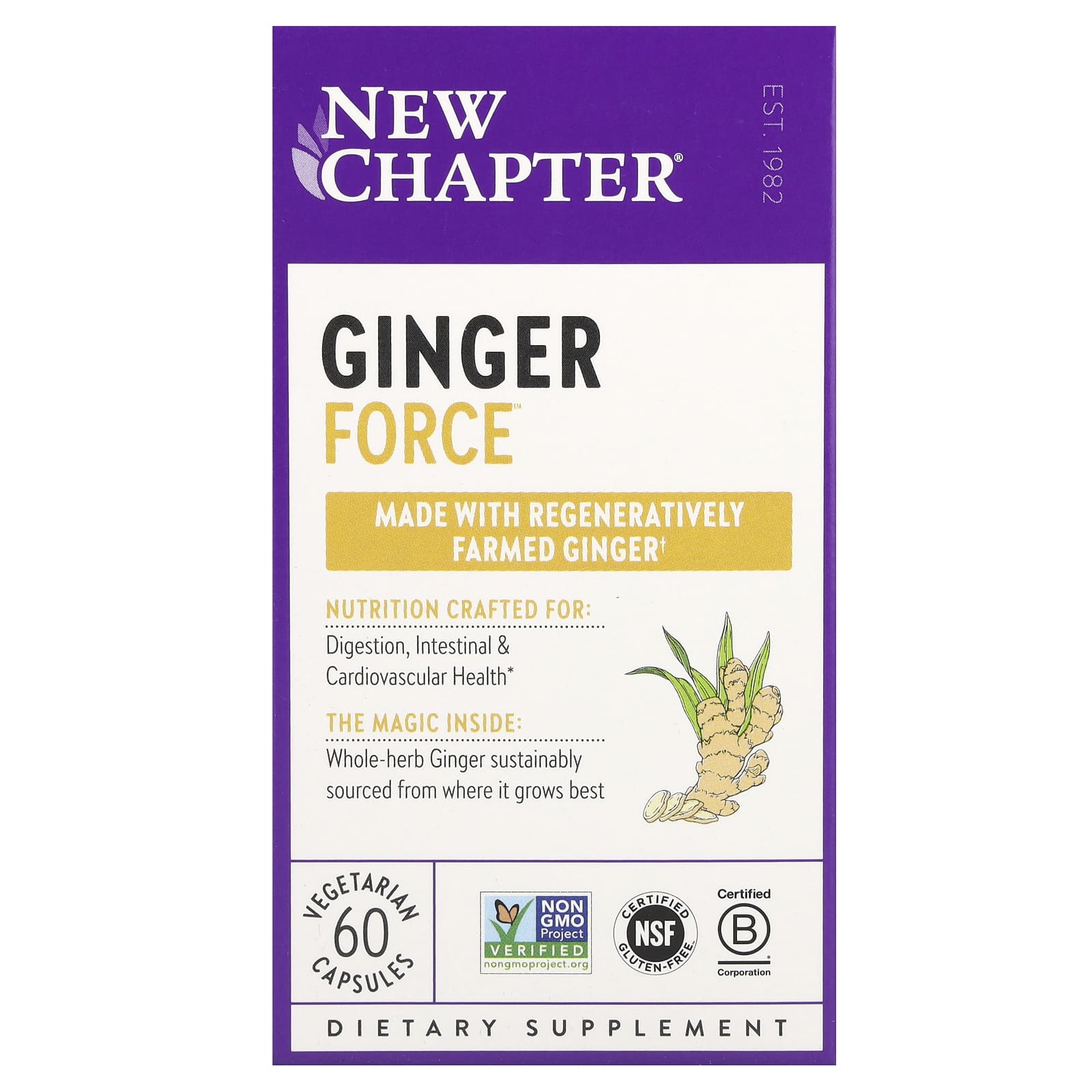 

Ginger Force™, 60 Veggie Capsules